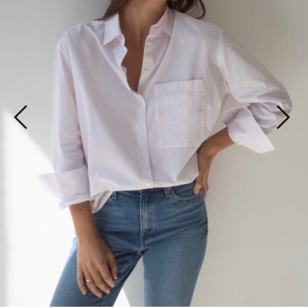 NIB AYR pink peony deep end shirt